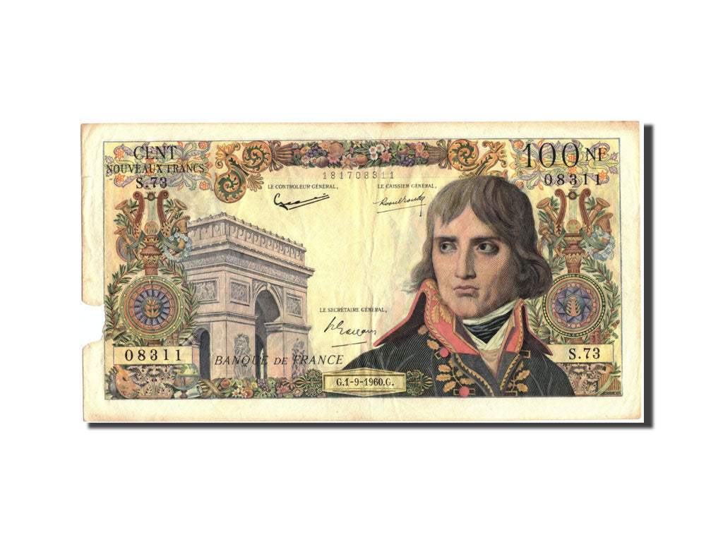France, 100 Nouveaux Francs, 100 NF 1959-1964 ''Bonaparte'', 1960, KM:144a