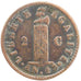 Haiti, 2 Centimes, 1846, KM #27.1, EF(40-45), Copper, 24, 5.30