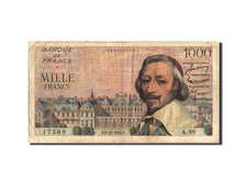 France, 1000 Francs, 1 000 F 1953-1957 ''Richelieu'', 1954, 1954-12-02, KM:134a