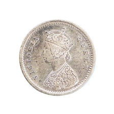 INDIA-BRITISH, 2 Annas, 1874, KM #469, AU(55-58), Silver, 1.70