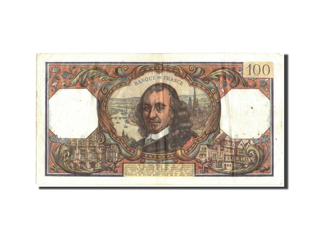 Banknot, Francja, 100 Francs, Corneille, 1970, 1970-04-02, VF(20-25)