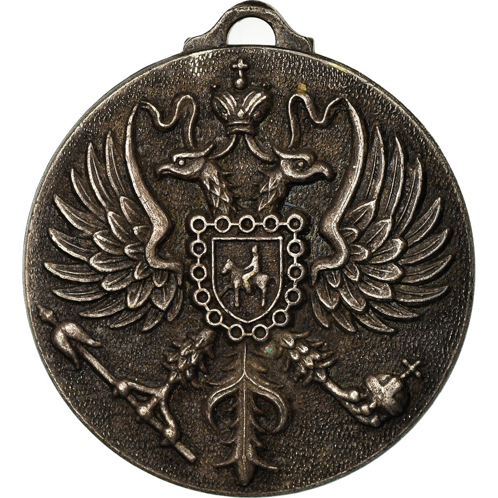 France, Médaille, Canard-Duchêne, Champagne, 1868, SUP, Silvered bronze