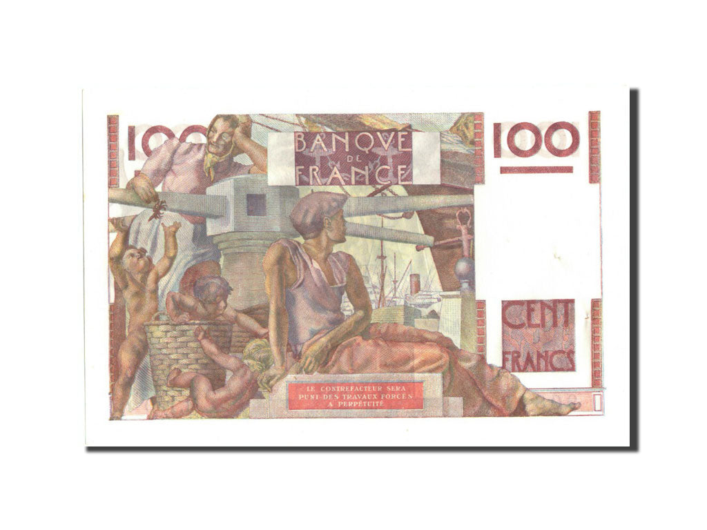 Banconote, Francia, 100 Francs, 100 F 1945-1954 ''Jeune Paysan'', 1946