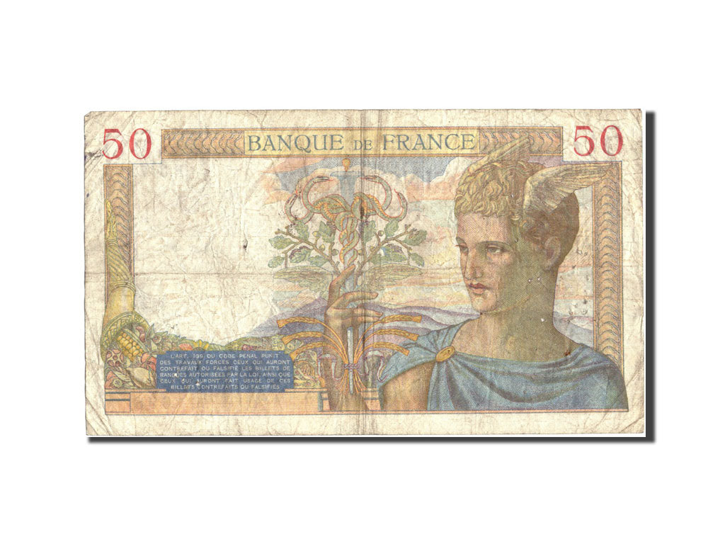 France, 50 Francs, 50 F 1934-1940 ''Cérès'', 1935, KM:81, 1935-12-05