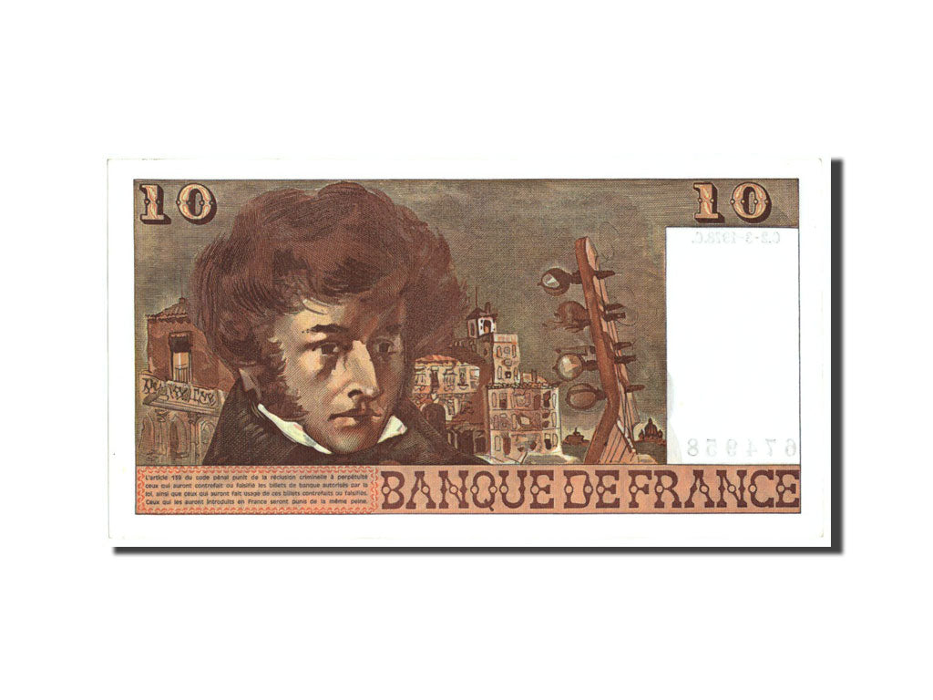Banknote, France, 10 Francs, 10 F 1972-1978 ''Berlioz'', 1978, 1978-03-02