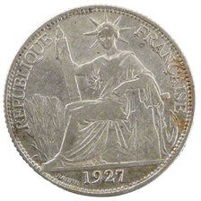 Indochine, 20 Cent, 1927, Paris, KM #17.1, VF(30-35), Silver, 5.60