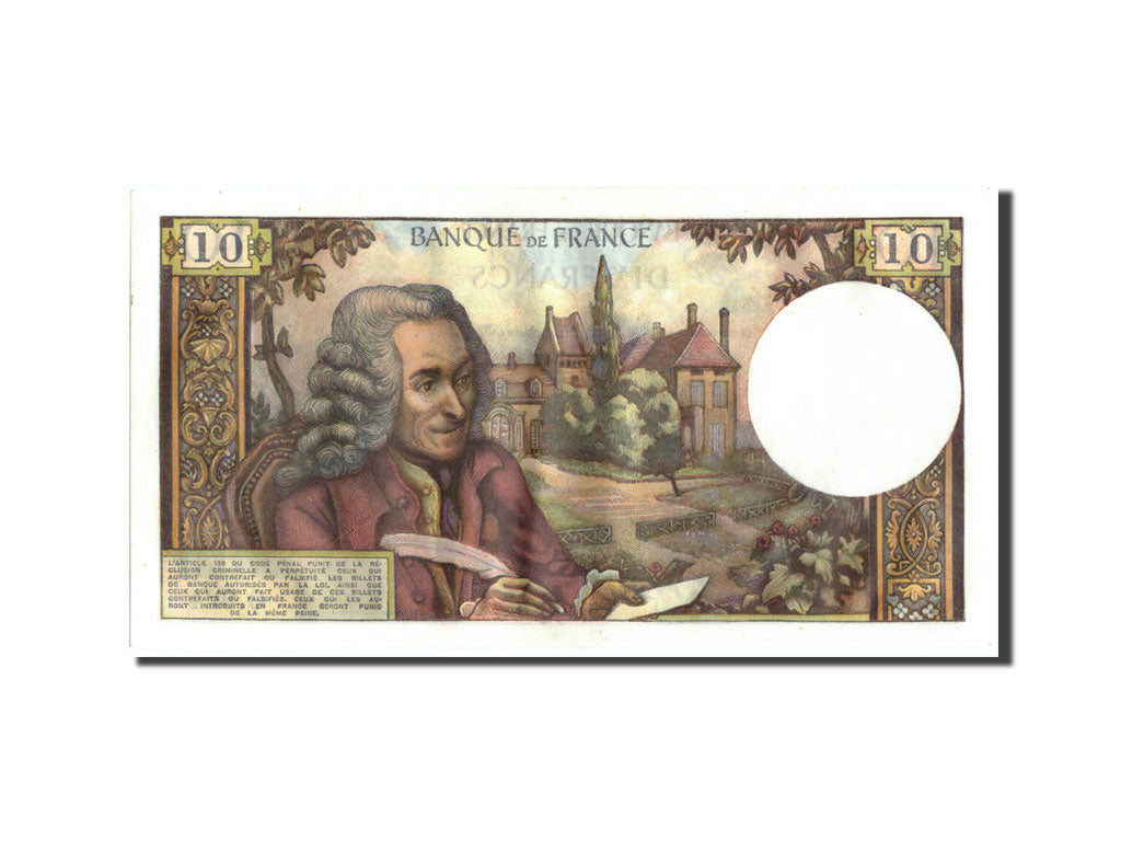 Francia, 10 Francs, 10 F 1963-1973 ''Voltaire'', 1973, KM:147d, 1973-11-08