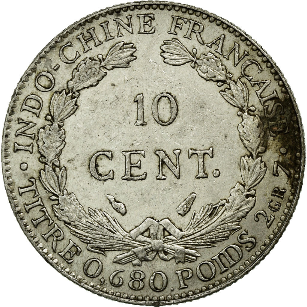 Monnaie, Indochine Française, 10 Cents, 1937, Paris, SUP, Argent, KM:16.2