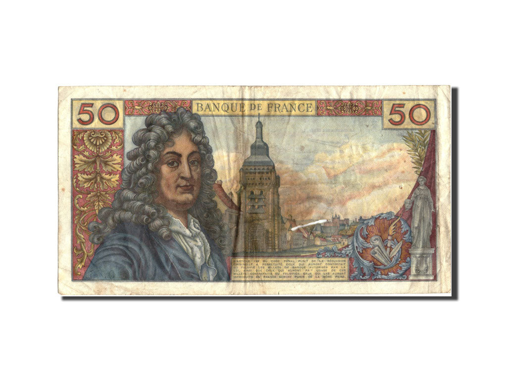 France, 50 Francs, 50 F 1962-1976 ''Racine'', 1963, KM:148a, 1963-02-07