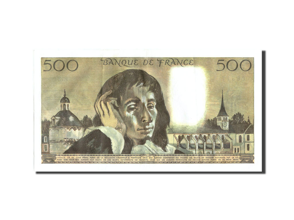 Banknote, France, 500 Francs, 500 F 1968-1993 ''Pascal'', 1971, 1971-12-02