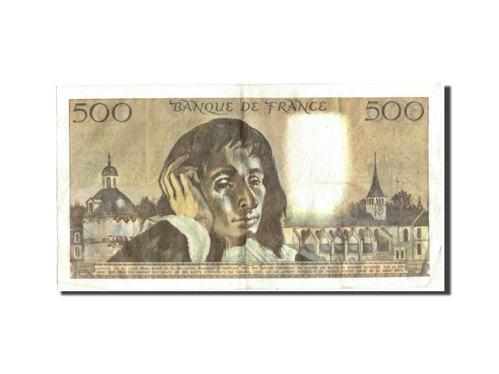 France, 500 Francs, 500 F 1968-1993 ''Pascal'', 1976, 1976-11-04, KM:156d, TB