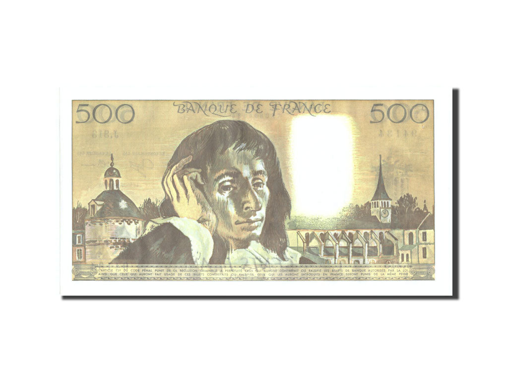 Billet, France, 500 Francs, 500 F 1968-1993 ''Pascal'', 1990, 1990-07-05, SUP+