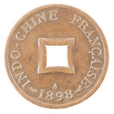 Indochine, Sapèque, 1898, Paris, EF(40-45), Bronze, Lecompte #14, 2.10