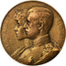 Belgium, Medal, Albert et Elisabeth, Secours Mutuel, Devreese, AU(50-53), Bronze