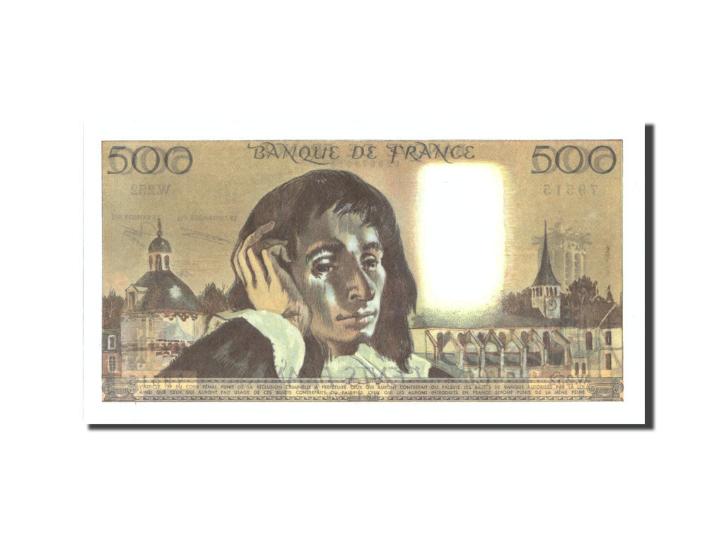 Banknote, France, 500 Francs, 500 F 1968-1993 ''Pascal'', 1987, 1987-01-08