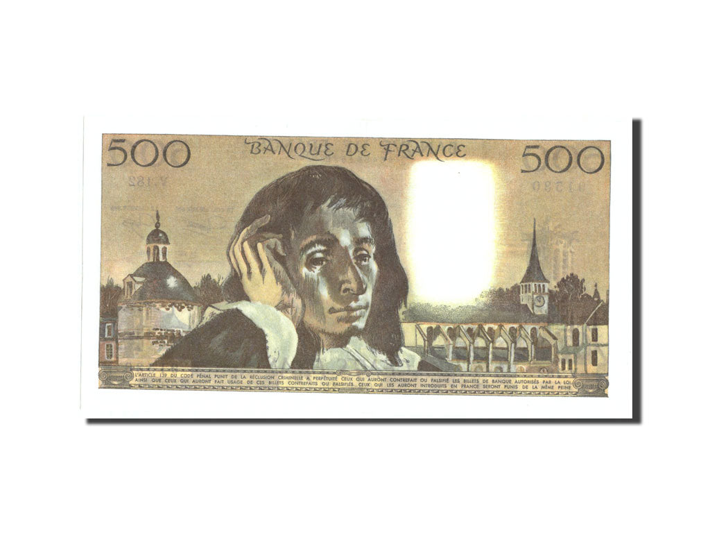 Banknote, France, 500 Francs, 500 F 1968-1993 ''Pascal'', 1983, 1983-01-06