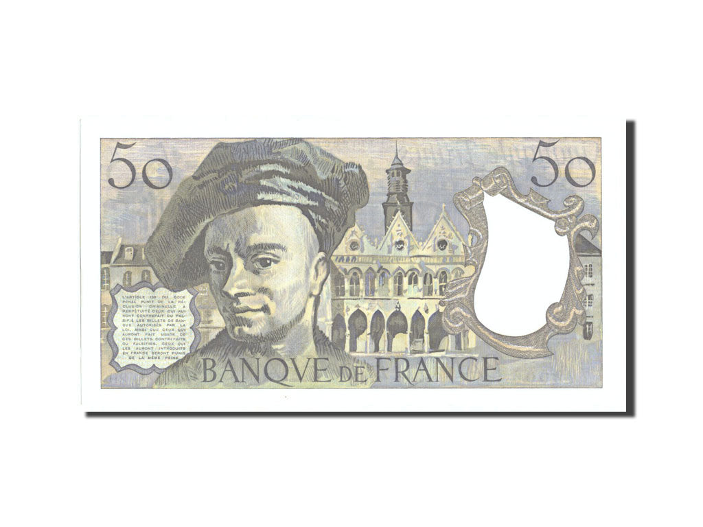 France, 50 Francs, 50 F 1976-1992 ''Quentin de La Tour'', 1982, KM:152b, 1982