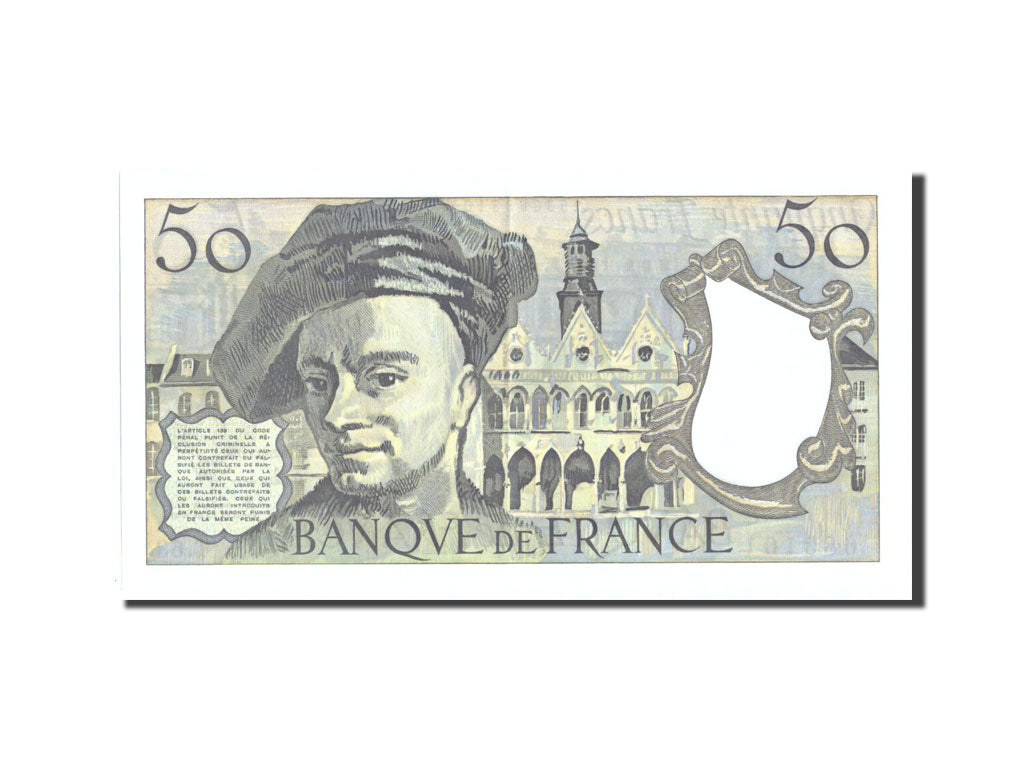 Banknote, France, 50 Francs, 50 F 1976-1992 ''Quentin de La Tour'', 1991, 1991