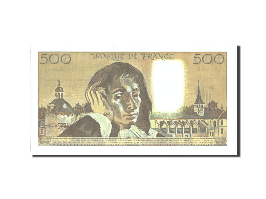 Billet, France, 500 Francs, 500 F 1968-1993 ''Pascal'', 1991, 1991-01-03, SPL
