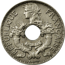 Coin, French Indochina, 5 Cents, 1925, AU(50-53), Copper-nickel, Lecompte:116