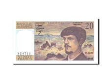 Biljet, Frankrijk, 20 Francs, 20 F 1980-1997 ''Debussy'', 1981, 1981, NIEUW