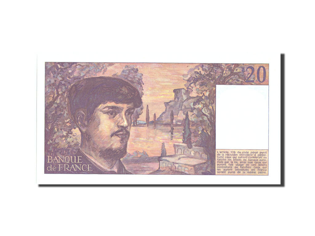 Banconote, Francia, 20 Francs, 20 F 1980-1997 ''Debussy'', 1981, 1981, FDS