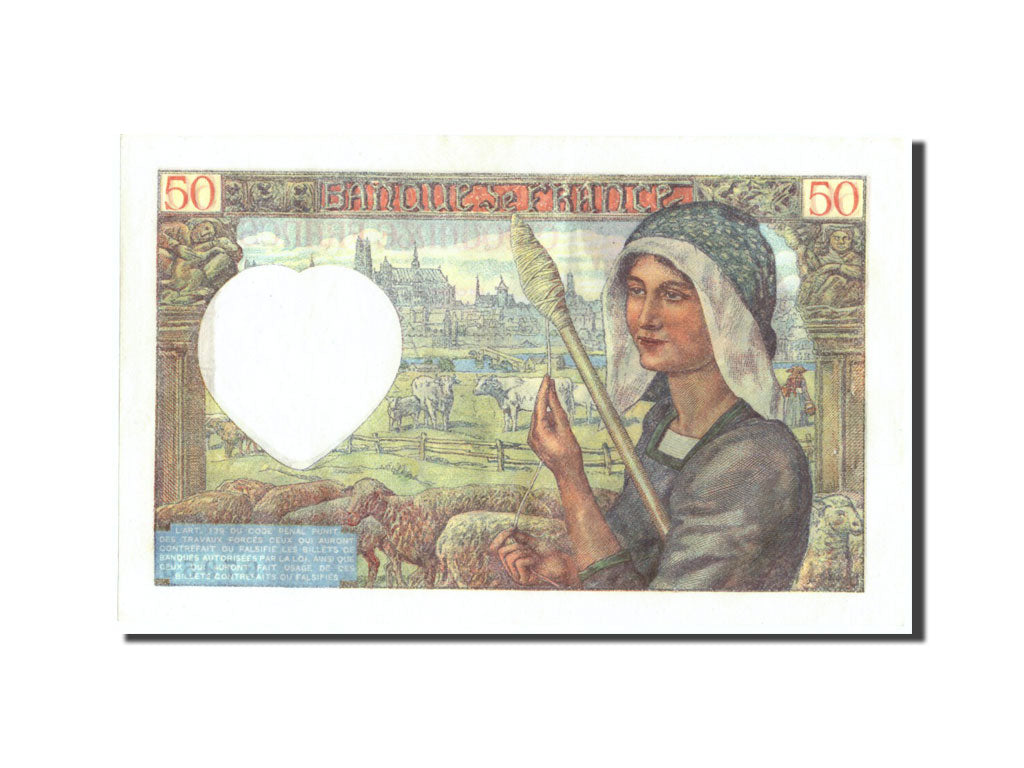 Frankreich, 50 Francs, 50 F 1940-1942 ''Jacques Coeur'', 1942, KM:93