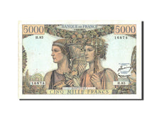 Banknote, France, 5000 Francs, 5 000 F 1949-1957 ''Terre et Mer'', 1951