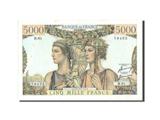 Banknot, Francja, 5000 Francs, Terre et Mer, 1951, 1951-04-05, EF(40-45)