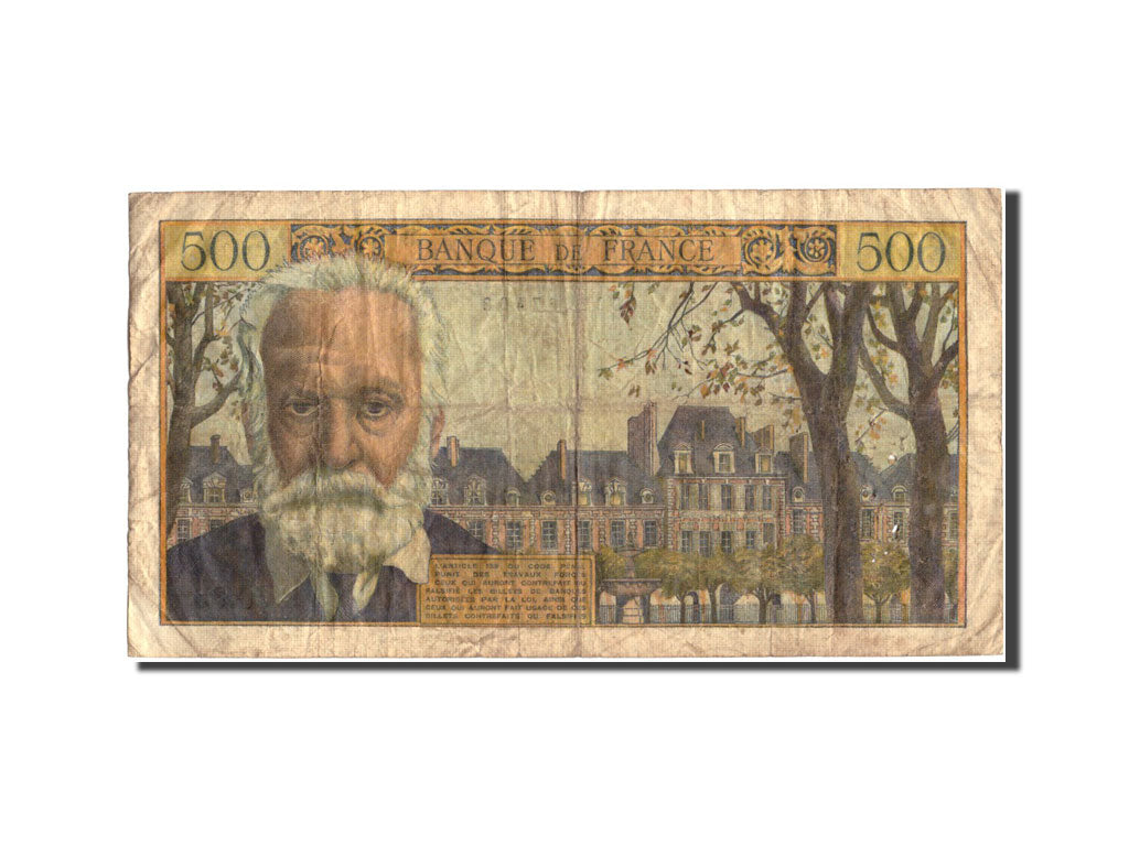 France, 500 Francs, 500 F 1954-1958 ''Victor Hugo'', 1954, 1954-09-02, KM:133a