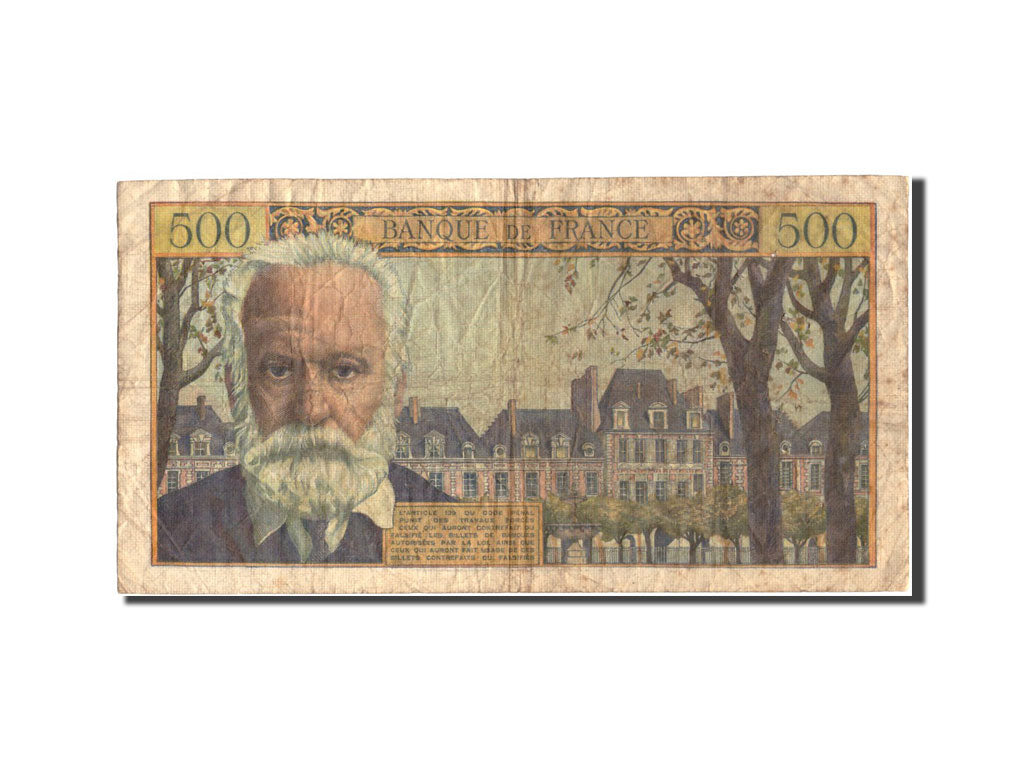 Billet, France, 500 Francs, 500 F 1954-1958 ''Victor Hugo'', 1954, 1954-09-02
