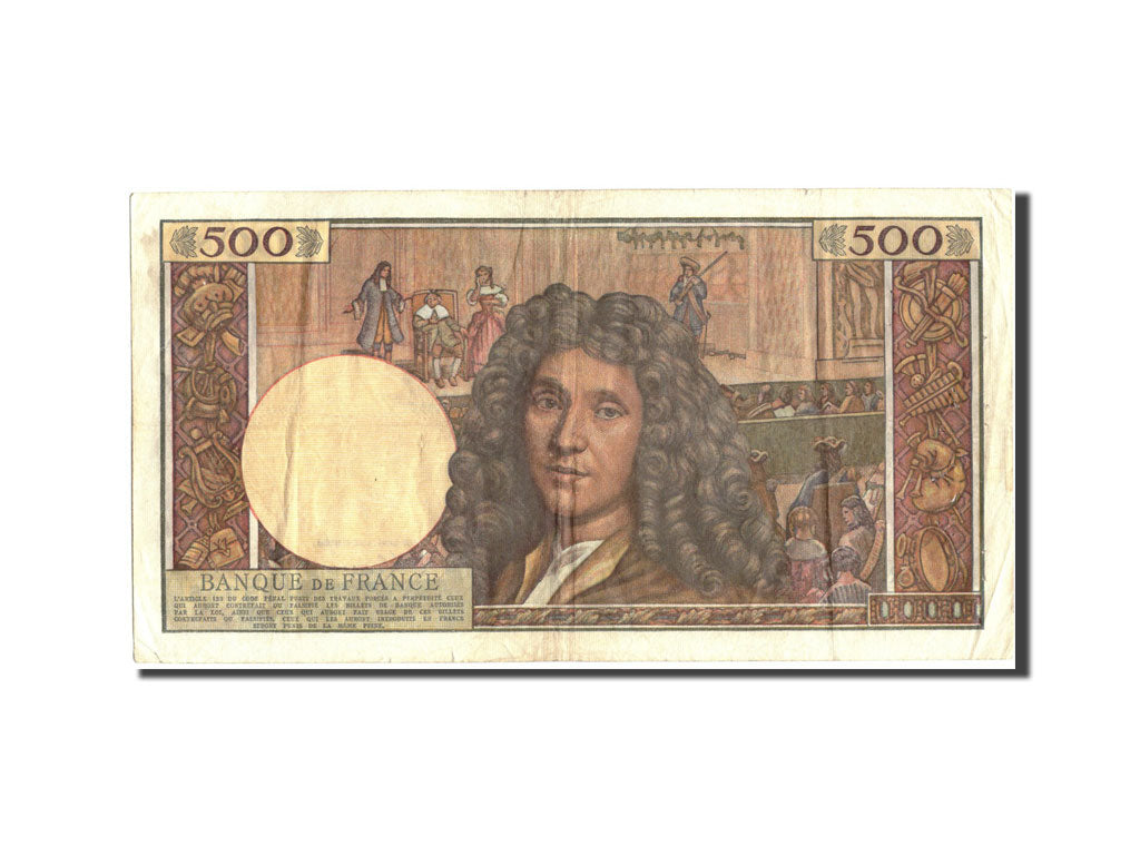 Banknote, France, 500 Nouveaux Francs, 500 NF 1959-1966 ''Molière'', 1959