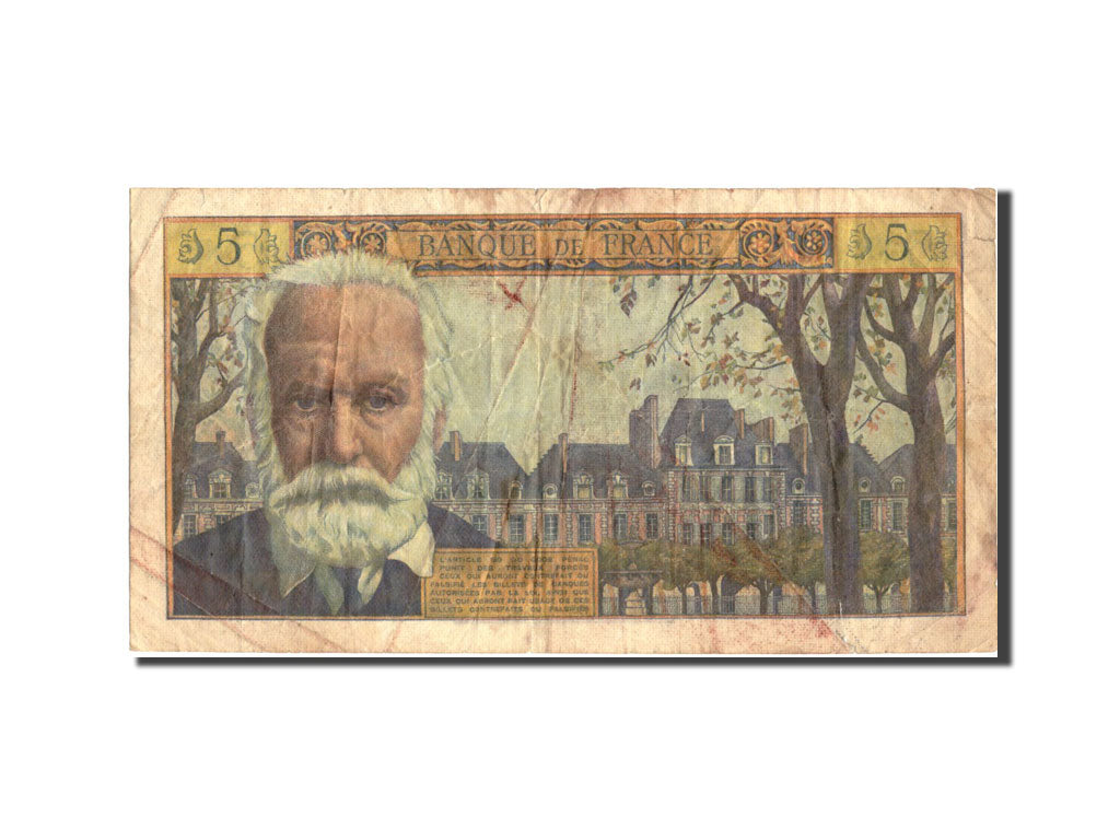 Francia, 5 Nouveaux Francs, 5 NF 1959-1965 ''Victor Hugo'', 1960, KM:141a