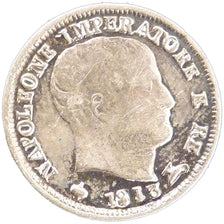 Italy, 5 Soldi, 1813, Milan, VF(30-35), Silver, 1.30