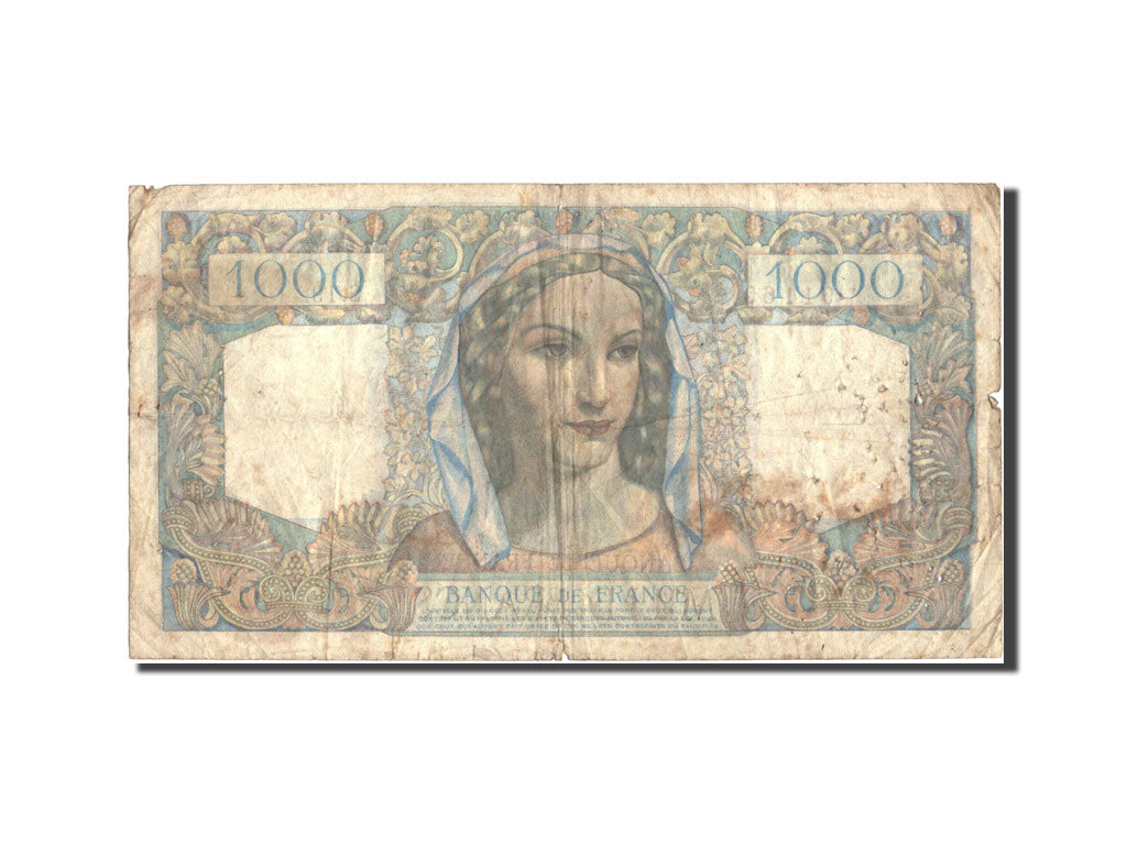 France, 1000 Francs, 1 000 F 1945-1950 ''Minerve et Hercule'', 1946, 1946-01-17