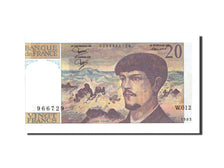 Geldschein, Frankreich, 20 Francs, 20 F 1980-1997 ''Debussy'', 1983, 1983, UNZ