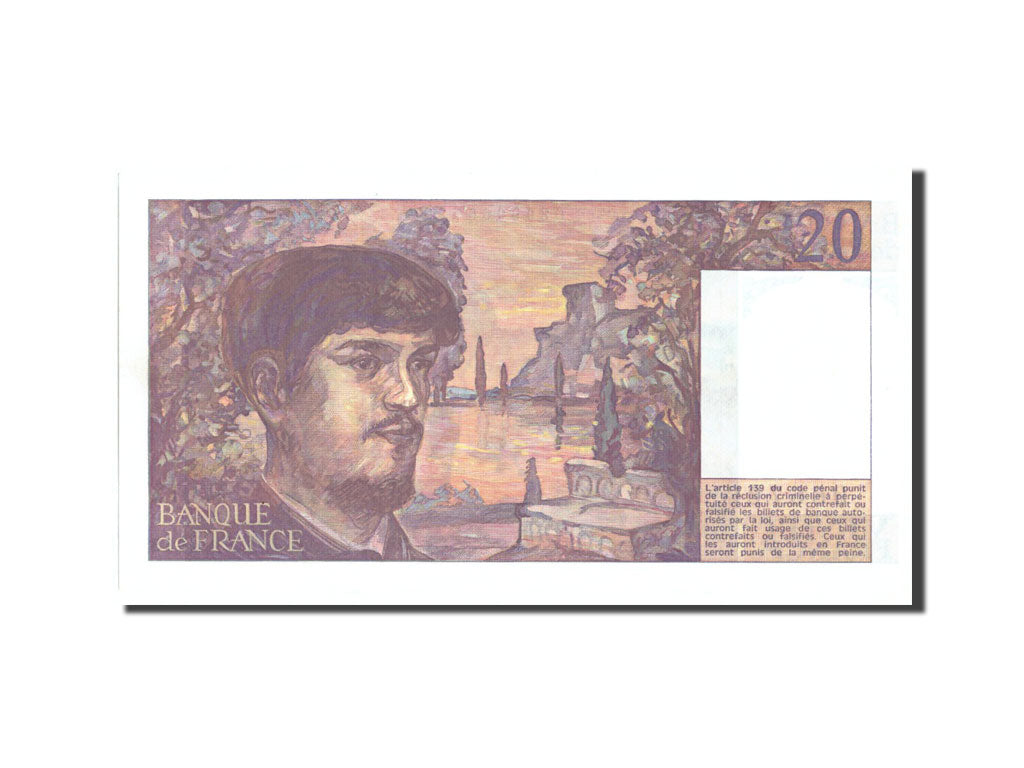 Banknote, France, 20 Francs, 20 F 1980-1997 ''Debussy'', 1983, 1983, UNC(65-70)
