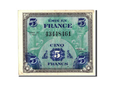 Banknot, Francja, 5 Francs, Flag/France, 1944, 1944, EF(40-45), Fayette:VF17.1
