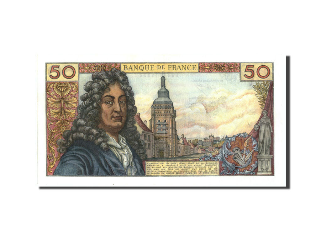 Francia, 50 Francs, 50 F 1962-1976 ''Racine'', 1971, KM:148d, 1971-06-03, EBC