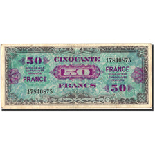 France, 50 Francs, 1945 Verso France, 1945, KM:122a, Undated (1945), VF(20-25)