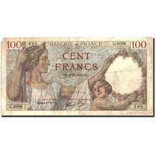Banknot, Francja, 100 Francs, Sully, 1939, 1939-11-09, VF(30-35), Fayette:26.14