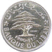 LEBANON, 50 Piastres, 1980, KM #E14, MS(65-70), Nickel, Lecompte #32, 6.00