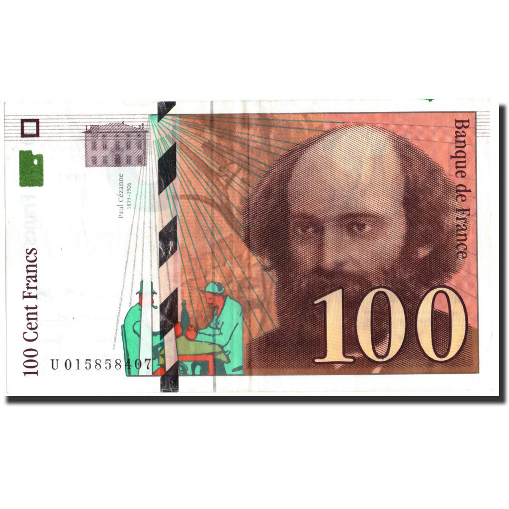 France, 100 Francs, 100 F 1997-1998 ''Cézanne'', 1997, KM:158a, 1997