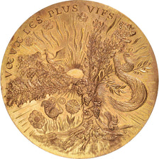 France, Médaille, Voeux les Plus Vifs, Nature Respectée, Animaux, 1977, D.