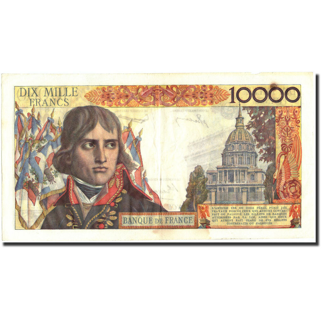 France, 10,000 Francs, 10 000 F 1955-1958 ''Bonaparte'', 1956, KM:136a