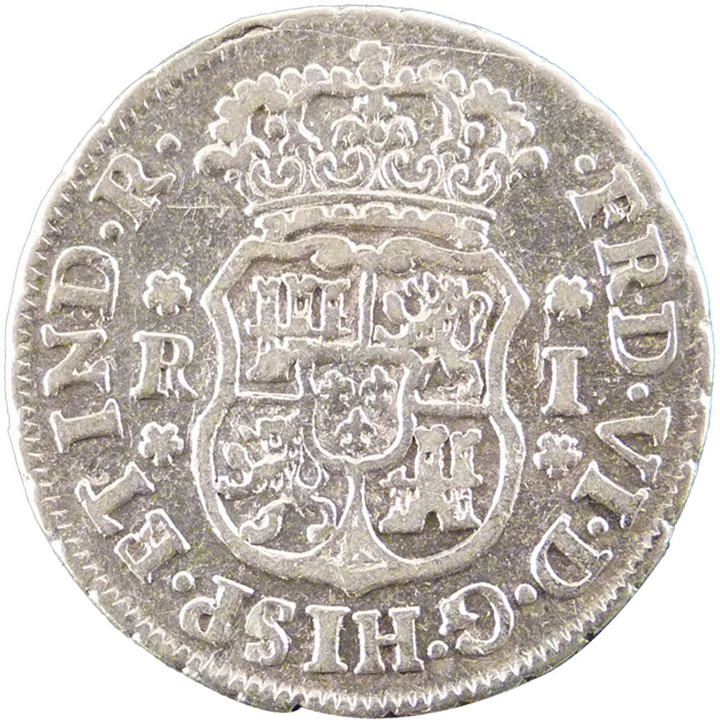Mexico, 1 Réal, 1757, Mexico, KM #76, VF(20-25), Silver, 3.30