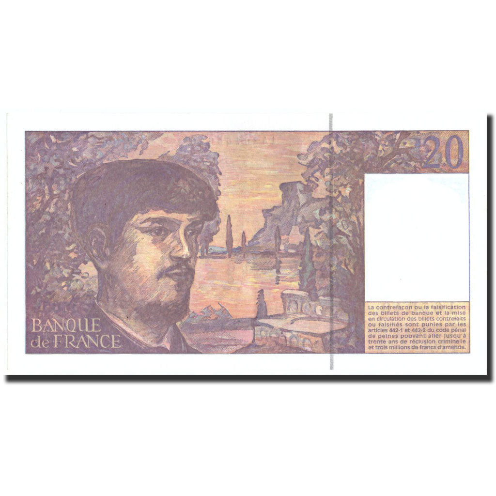 France, 20 Francs, 20 F 1980-1997 ''Debussy'', 1997, KM:151i, 1997, UNC(60-62)