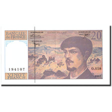 Frankreich, 20 Francs, 20 F 1980-1997 ''Debussy'', 1997, KM:151i, 1997, VZ+