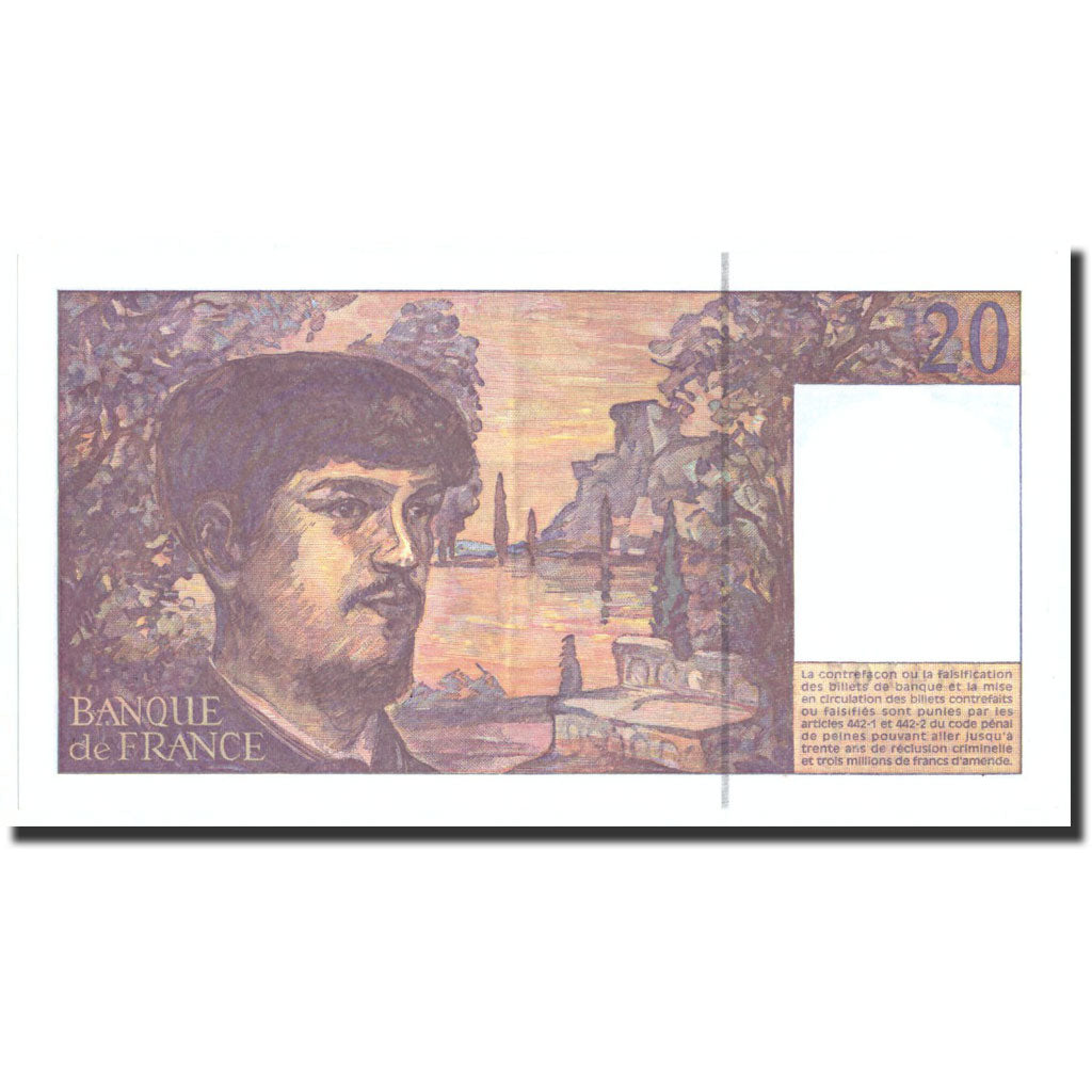Frankreich, 20 Francs, 20 F 1980-1997 ''Debussy'', 1997, KM:151i, 1997, VZ+