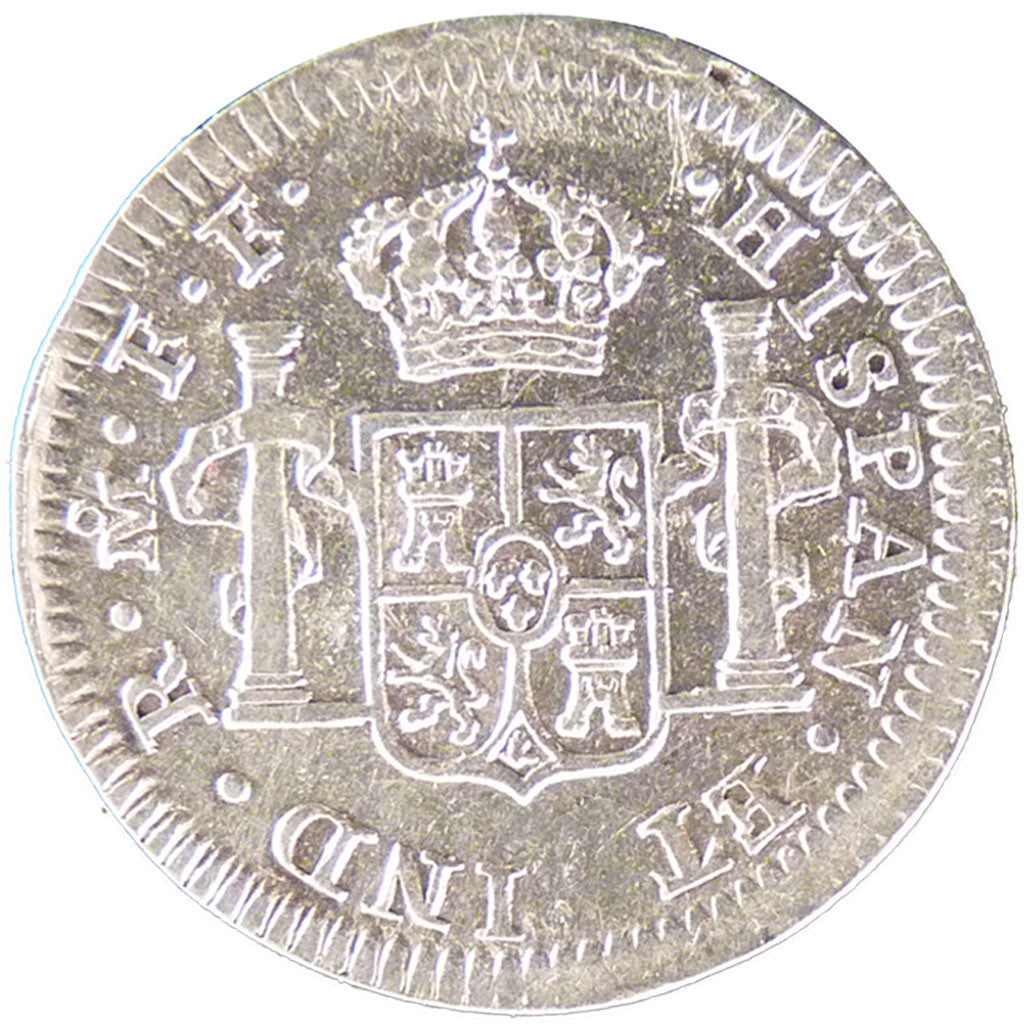 Coin, Mexico, Charles III, 1/2 Réal, 1781, Mexico City, AU(55-58), Silver